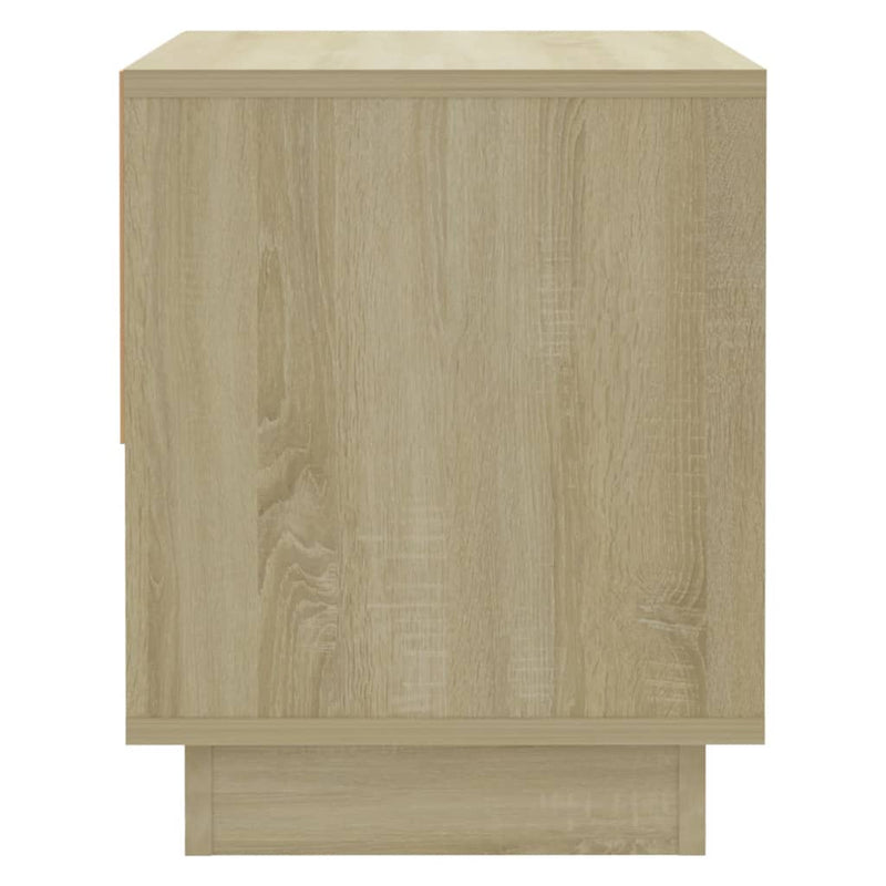vidaXL Bedside Cabinet Sonoma Oak 45x34x44 cm Engineered Wood