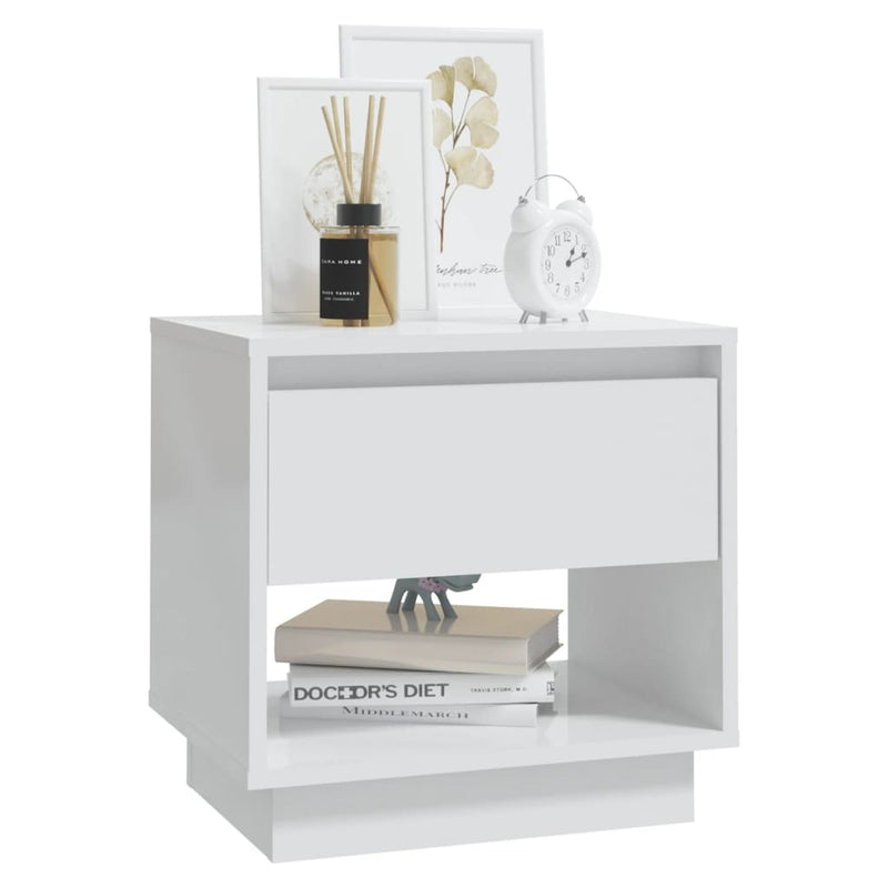 vidaXL Bedside Cabinet Sonoma Oak 45x34x44 cm Engineered Wood