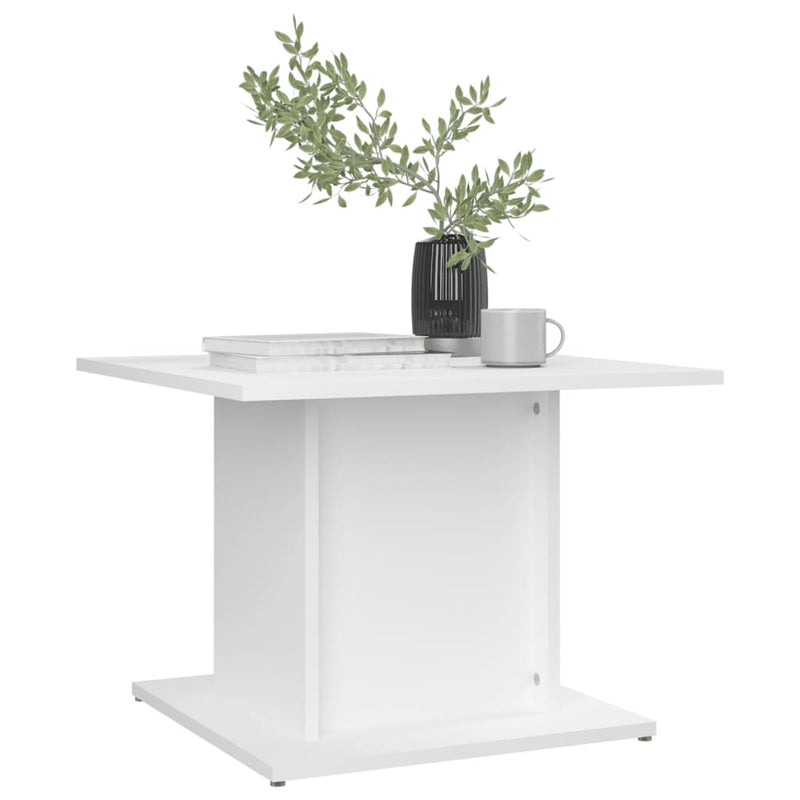vidaXL Coffee Table White 55.5x55.5x40 cm Engineered Wood