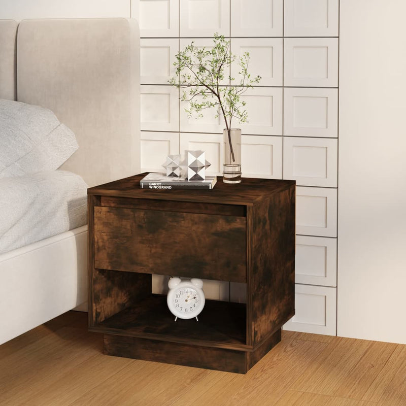 vidaXL Bedside Cabinet Sonoma Oak 45x34x44 cm Engineered Wood