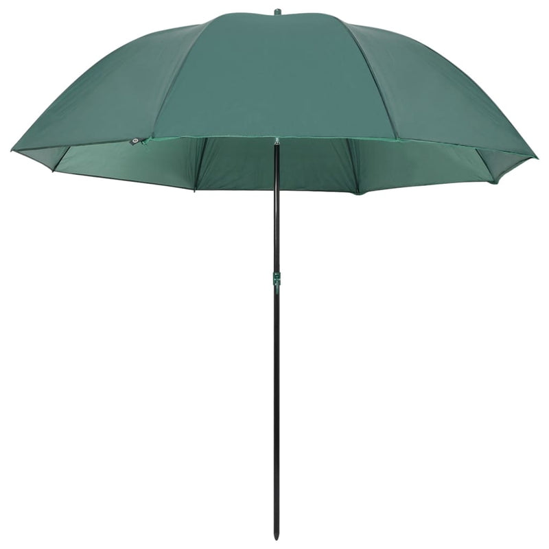 vidaXL Fishing Umbrella Green 220x193 cm