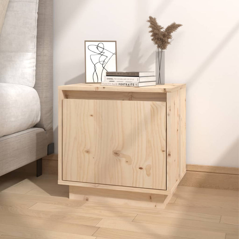 vidaXL Bedside Cabinets 2 pcs Black 40x30x40 cm Solid Wood Pine