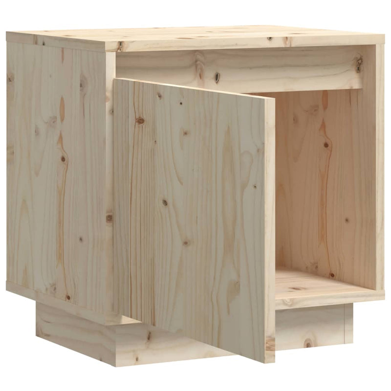 vidaXL Bedside Cabinets 2 pcs Black 40x30x40 cm Solid Wood Pine