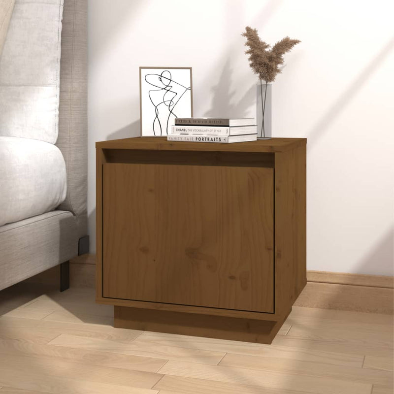 vidaXL Bedside Cabinets 2 pcs Black 40x30x40 cm Solid Wood Pine