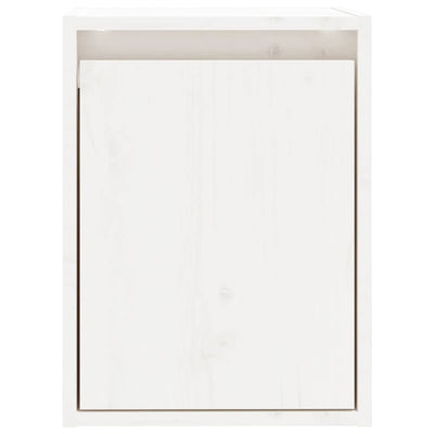 vidaXL Wall Cabinet Black 30x30x40 cm Solid Wood Pine