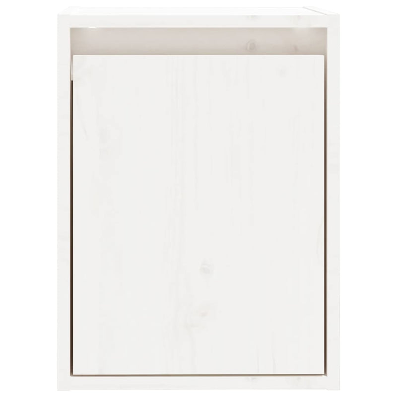 vidaXL Wall Cabinet Black 30x30x40 cm Solid Wood Pine