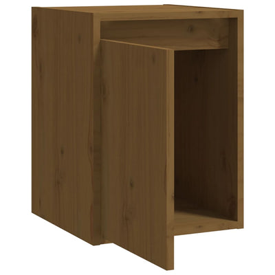 vidaXL Wall Cabinet Black 30x30x40 cm Solid Wood Pine
