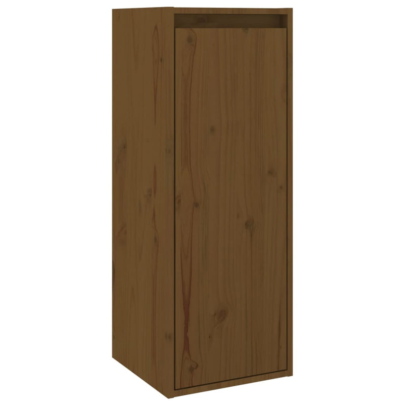 vidaXL Wall Cabinets 2 pcs Honey Brown 30x30x80 cm Solid Wood Pine