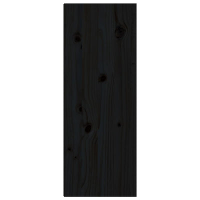 vidaXL Wall Cabinets 2 pcs Black 30x30x80 cm Solid Wood Pine