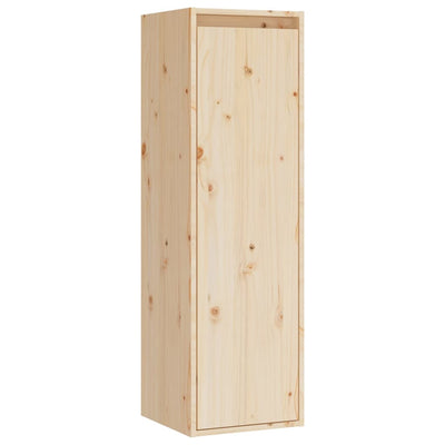 vidaXL Wall Cabinets 2 pcs Black 30x30x100 cm Solid Wood Pine