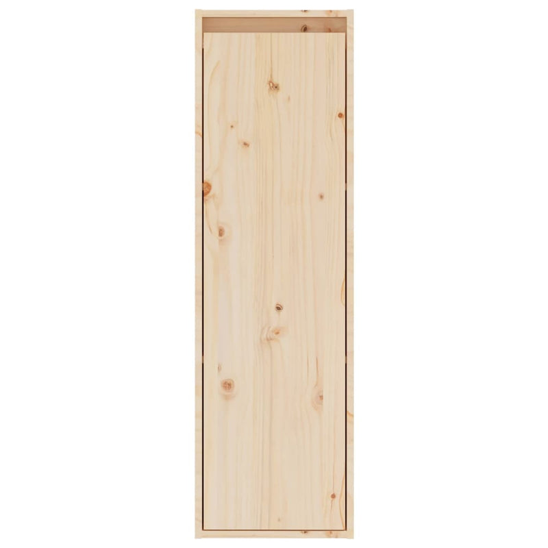 vidaXL Wall Cabinets 2 pcs Black 30x30x100 cm Solid Wood Pine