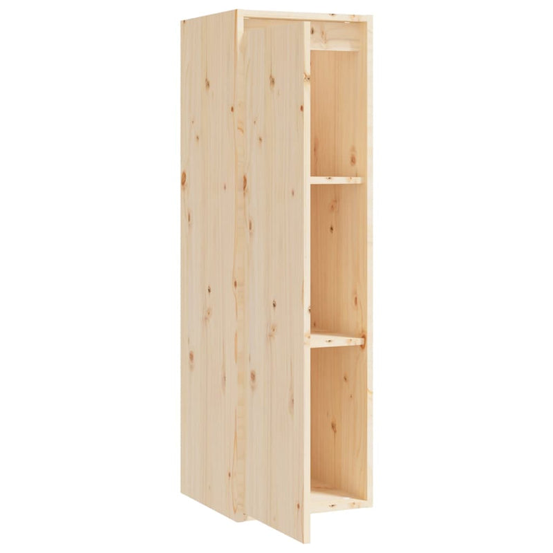 vidaXL Wall Cabinets 2 pcs Black 30x30x100 cm Solid Wood Pine