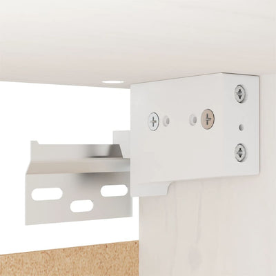 vidaXL Wall Cabinets 2 pcs Black 30x30x100 cm Solid Wood Pine