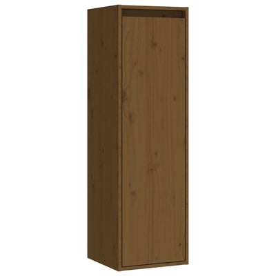 vidaXL Wall Cabinets 2 pcs Black 30x30x100 cm Solid Wood Pine