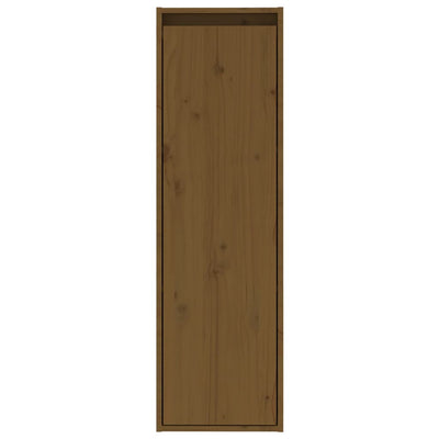 vidaXL Wall Cabinets 2 pcs Black 30x30x100 cm Solid Wood Pine