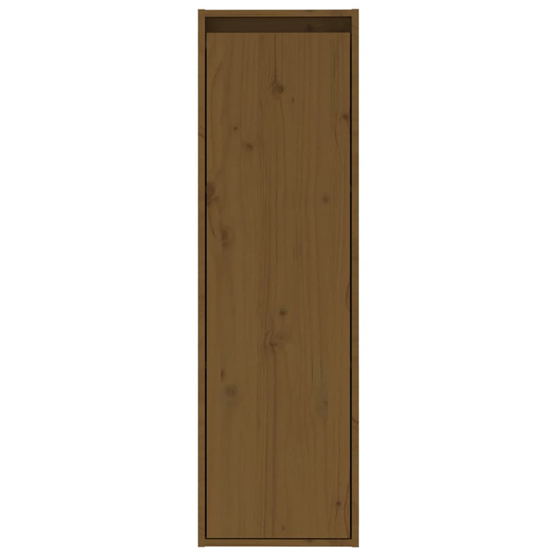 vidaXL Wall Cabinets 2 pcs Black 30x30x100 cm Solid Wood Pine