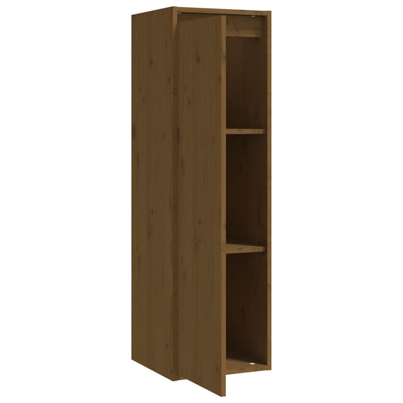 vidaXL Wall Cabinets 2 pcs Black 30x30x100 cm Solid Wood Pine