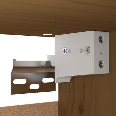 vidaXL Wall Cabinets 2 pcs Black 30x30x100 cm Solid Wood Pine