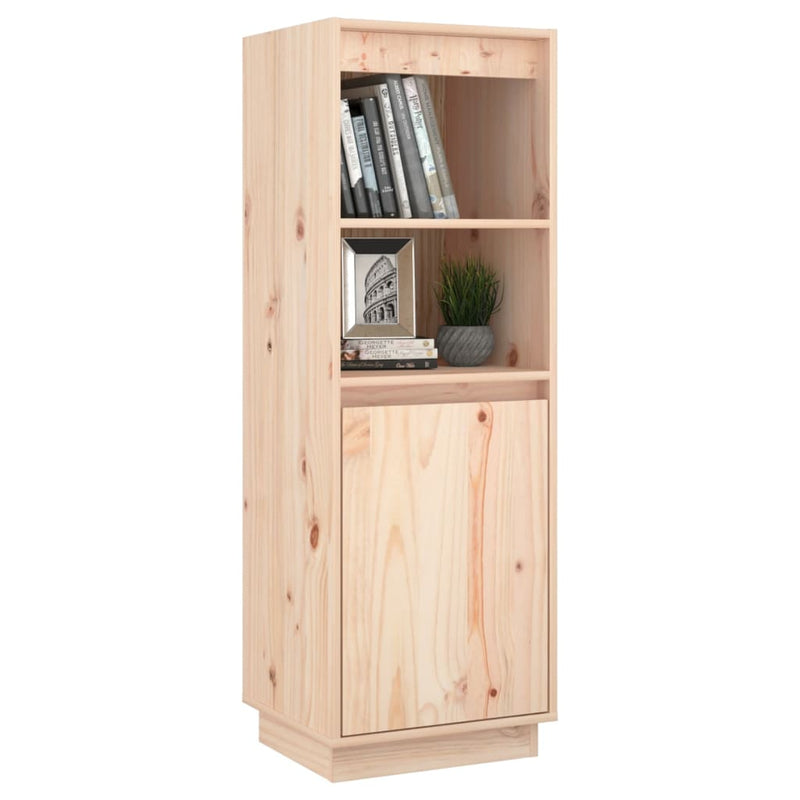 vidaXL Highboard Black 37x34x110 cm Solid Wood Pine