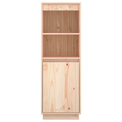 vidaXL Highboard Black 37x34x110 cm Solid Wood Pine