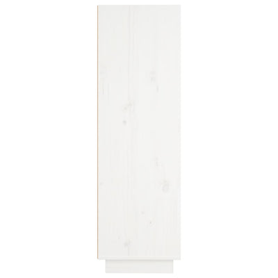 vidaXL Highboard Black 37x34x110 cm Solid Wood Pine