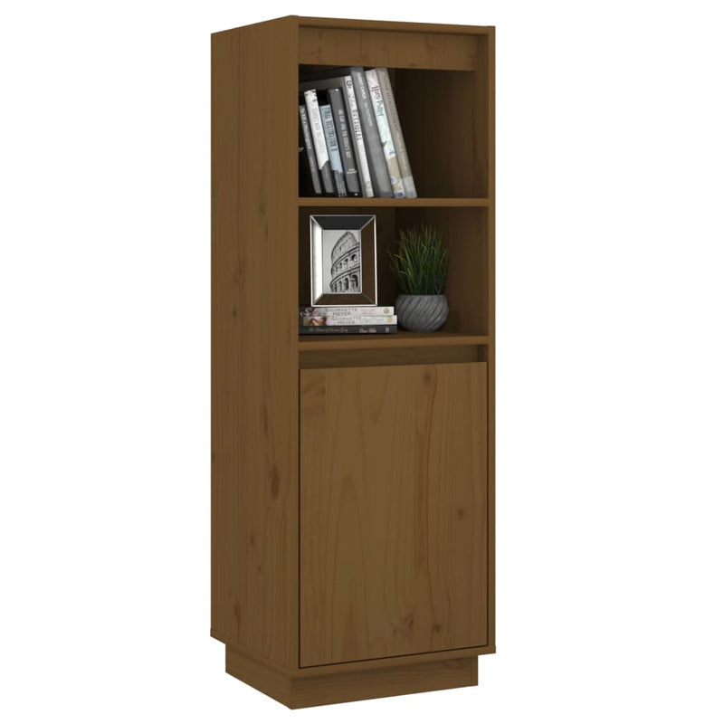 vidaXL Highboard Black 37x34x110 cm Solid Wood Pine