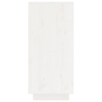 vidaXL Sideboard Black 60x34x75 cm Solid Wood Pine