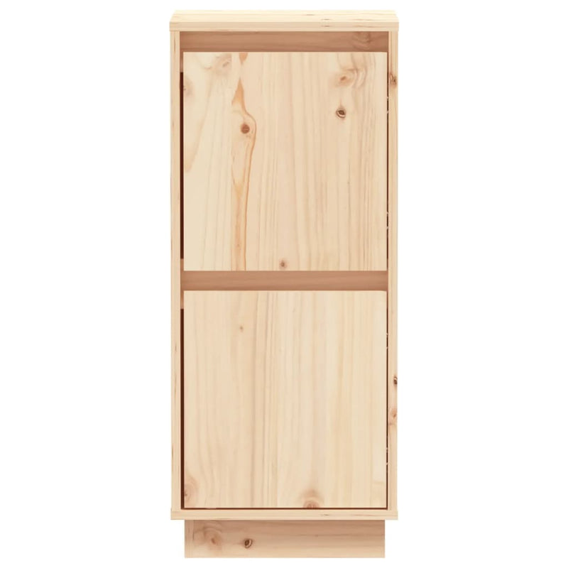 vidaXL Sideboards 2 pcs Black 31.5x34x75 cm Solid Wood Pine