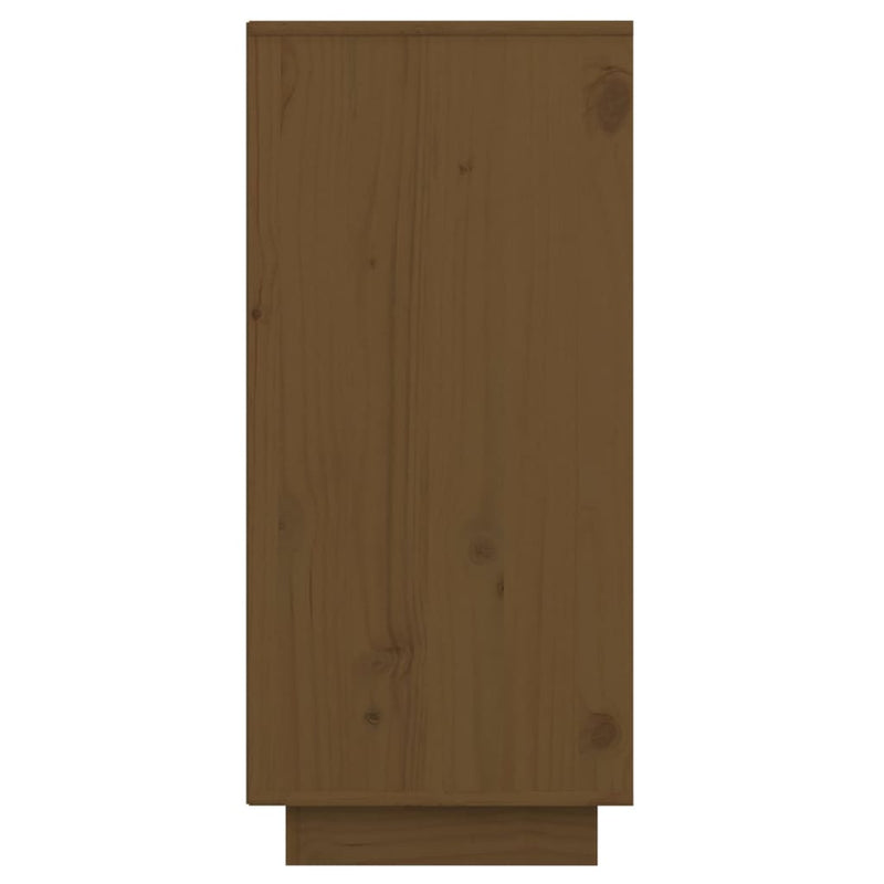 vidaXL Sideboard Black 60x34x75 cm Solid Wood Pine