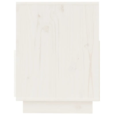 vidaXL TV Cabinet White 140x37x50 cm Solid Wood Pine