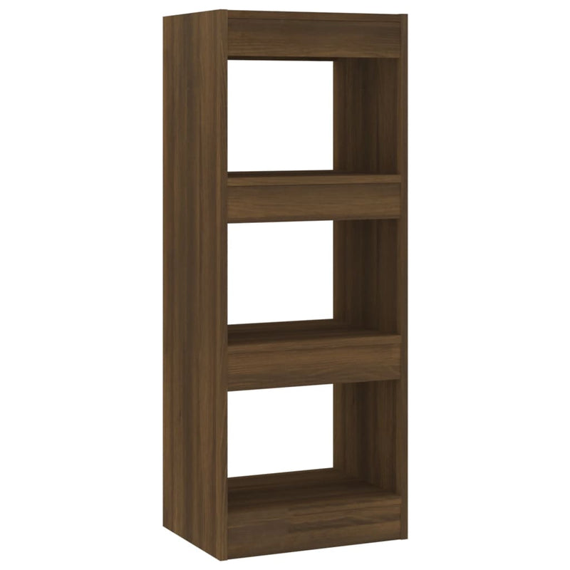 vidaXL Book Cabinet/Room Divider Brown Oak 40x30x103 cm Engineered Wood