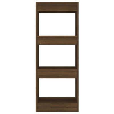 vidaXL Book Cabinet/Room Divider Brown Oak 40x30x103 cm Engineered Wood