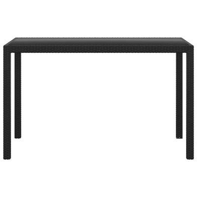 vidaXL 3 Piece Garden Dining Set with Cushions Poly Rattan Beige