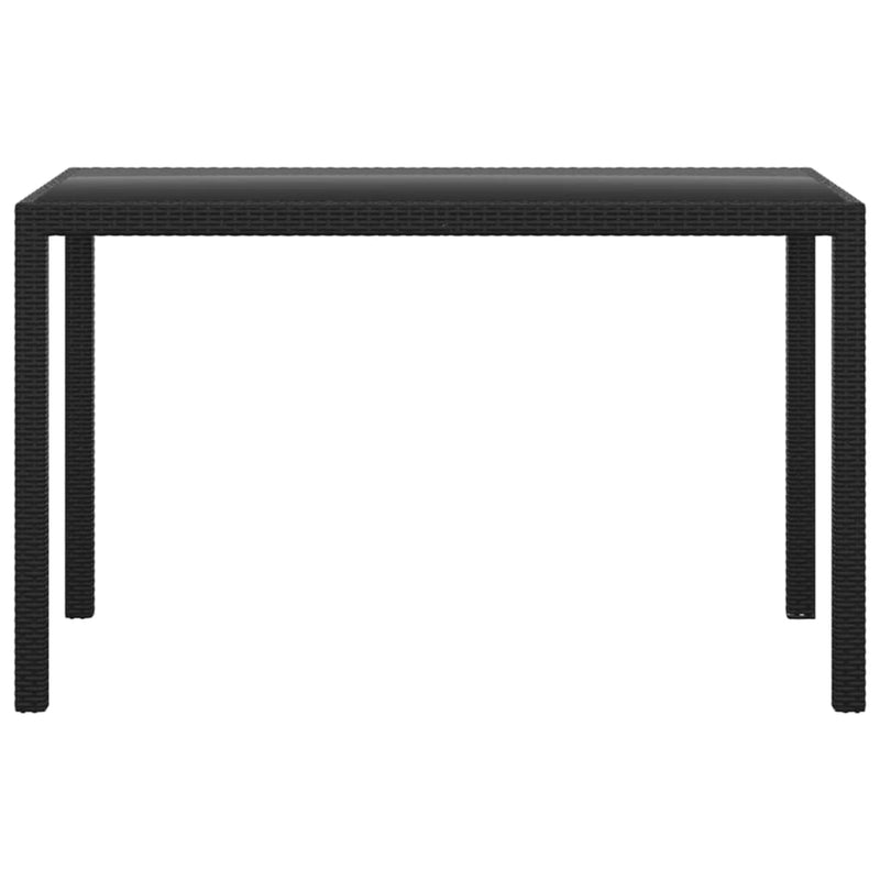 vidaXL 3 Piece Garden Dining Set with Cushions Poly Rattan Beige