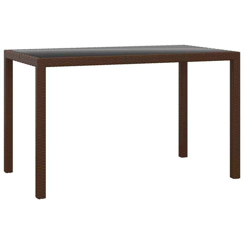 vidaXL 3 Piece Garden Dining Set with Cushions Poly Rattan Beige