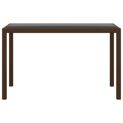 vidaXL 3 Piece Garden Dining Set with Cushions Poly Rattan Beige