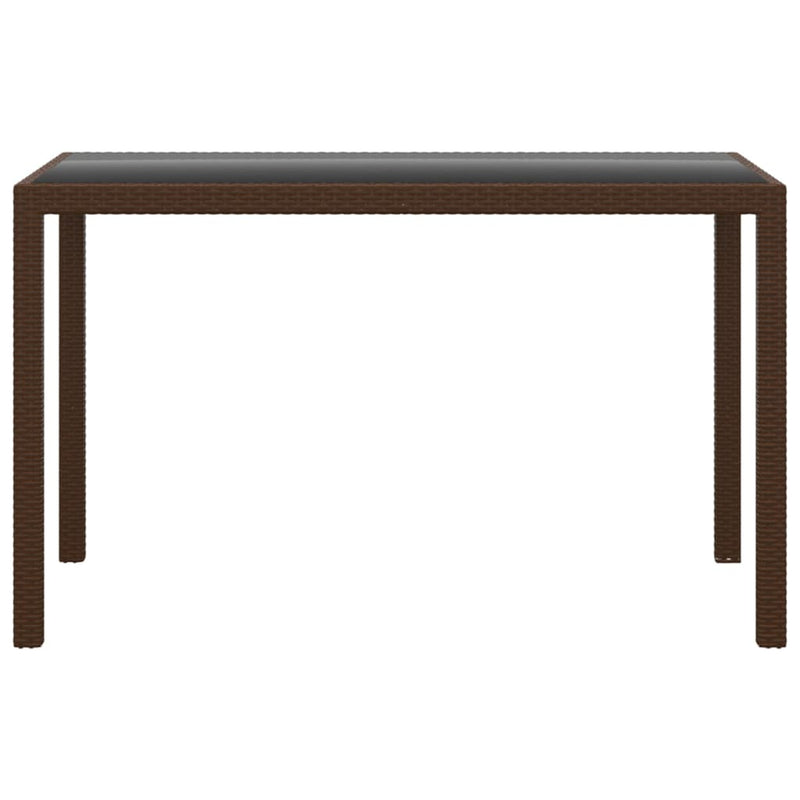 vidaXL 3 Piece Garden Dining Set with Cushions Poly Rattan Beige