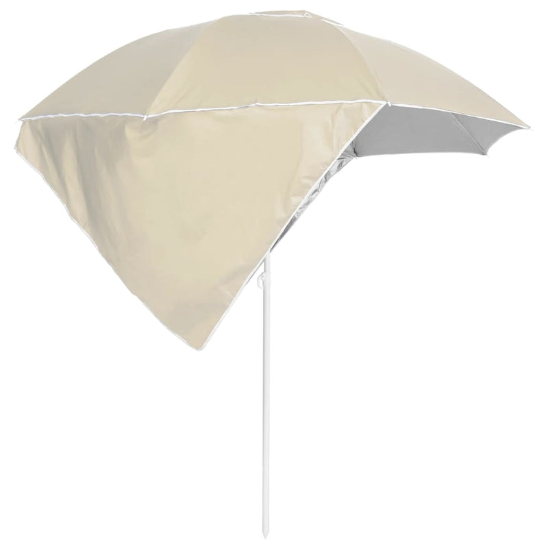 vidaXL Beach Parasol with Side Walls Anthracite 215 cm
