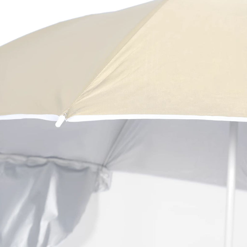 vidaXL Beach Parasol with Side Walls Anthracite 215 cm