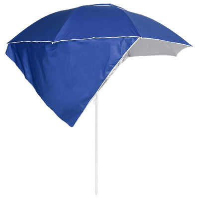 vidaXL Beach Parasol with Side Walls Anthracite 215 cm