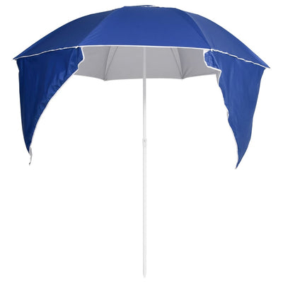 vidaXL Beach Parasol with Side Walls Anthracite 215 cm
