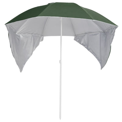 vidaXL Beach Parasol with Side Walls Anthracite 215 cm