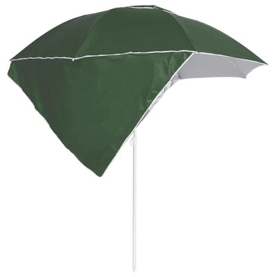 vidaXL Beach Parasol with Side Walls Anthracite 215 cm