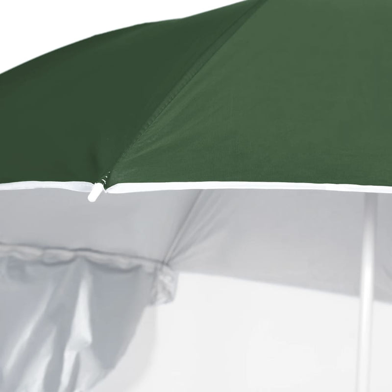 vidaXL Beach Parasol with Side Walls Anthracite 215 cm