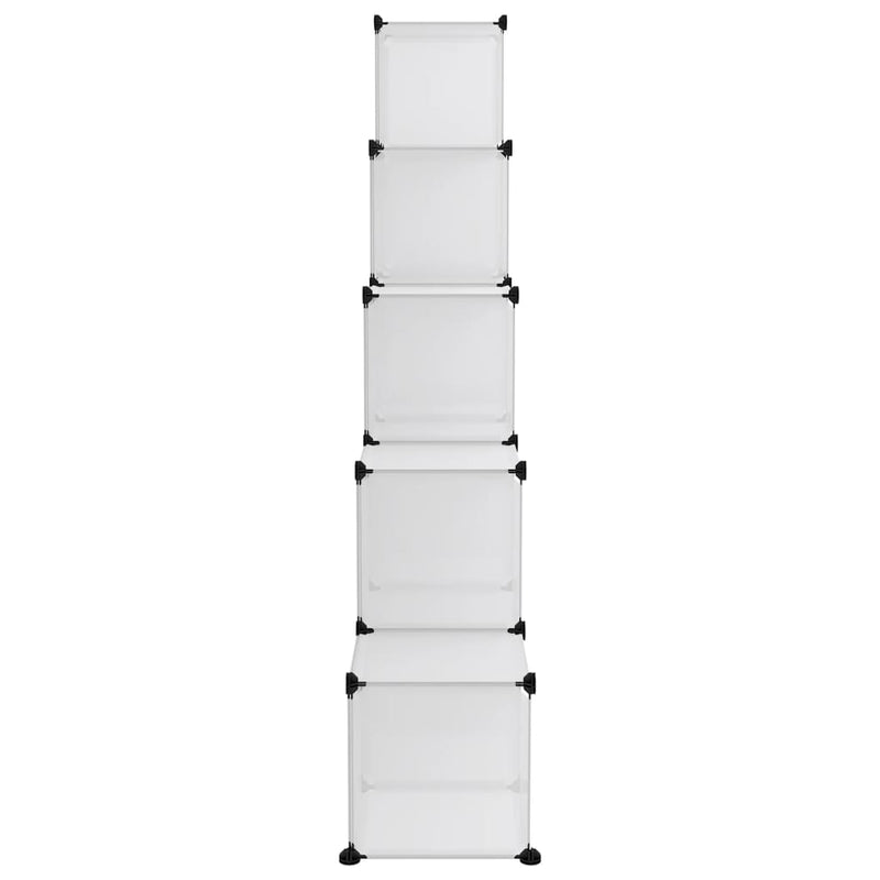 vidaXL Storage Cube Organiser with 15 Cubes Transparent PP
