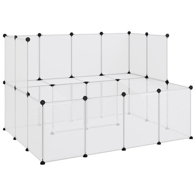 vidaXL Small Animal Cage Black 143x107x93 cm PP and Steel