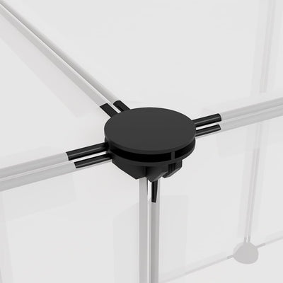 vidaXL Small Animal Cage Black 143x107x93 cm PP and Steel