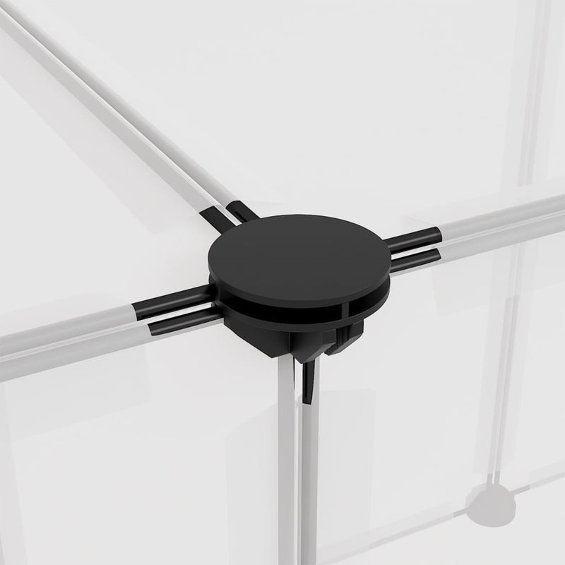 vidaXL Small Animal Cage Black 143x107x93 cm PP and Steel