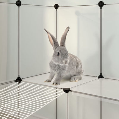 vidaXL Small Animal Cage Black 143x107x93 cm PP and Steel