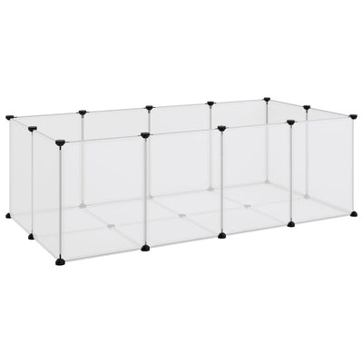 vidaXL Small Animal Cage Black 144x74x46.5 cm PP and Steel